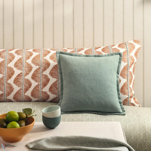 Alma wallpaper by Romo, styled room shot