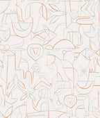 Animalia wallpaper by Coordonné in Green – Mint, flat swatch
