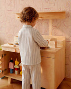 Animalia wallpaper by Coordonné in Pink, styled room