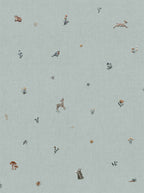 Bambis wallpaper by Coordonné in Blue, flat swatch