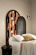 Bizen wallpaper by Casamance in Cream – Ivory, styled room shot