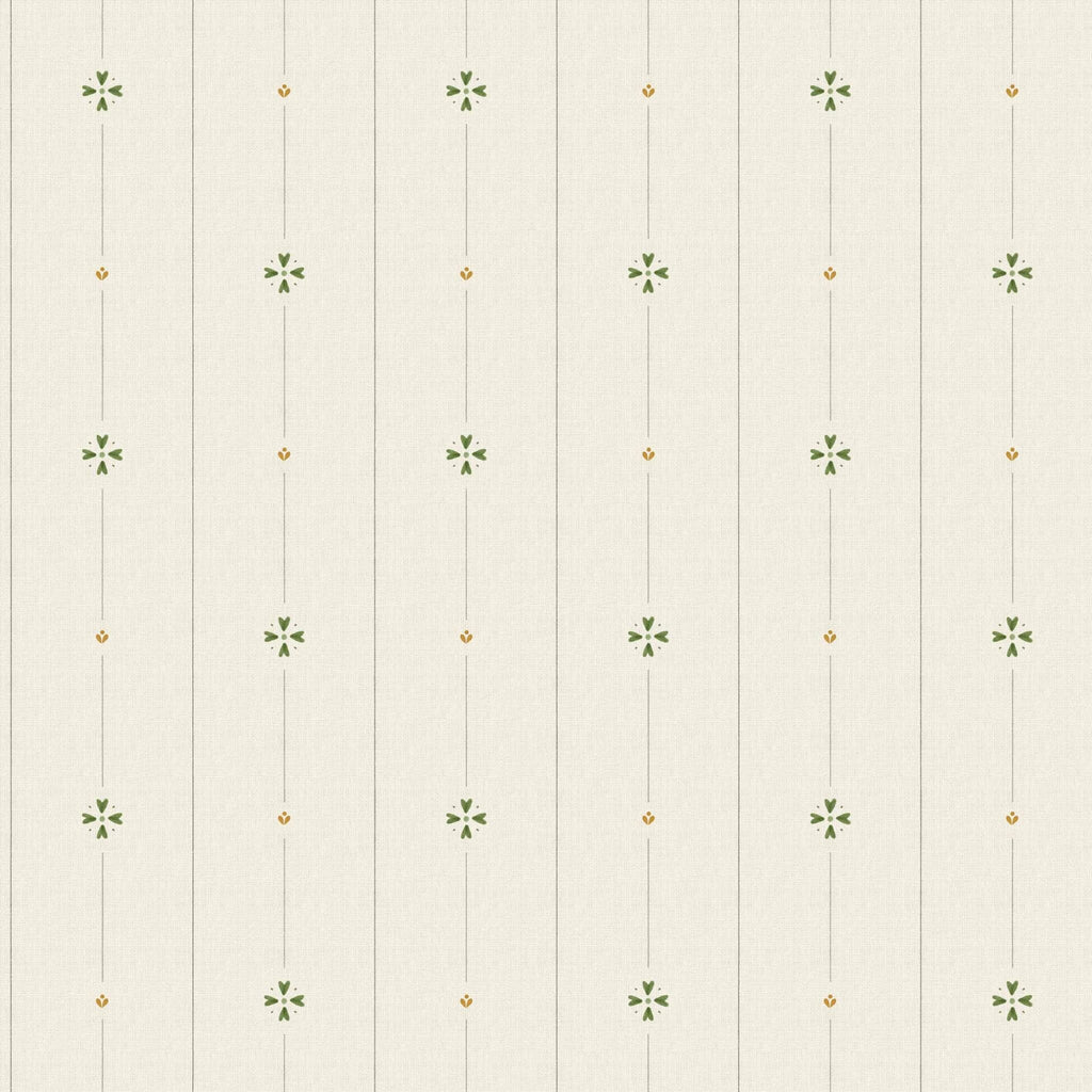 Blouse wallpaper by Coordonné in Green, flat swatch