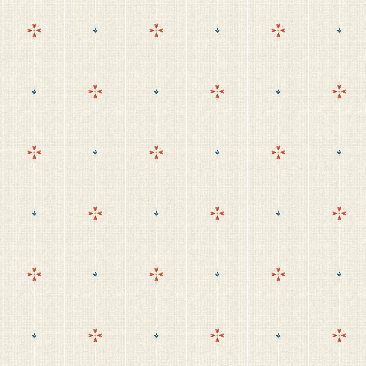 Blouse wallpaper by Coordonné in Red, flat swatch