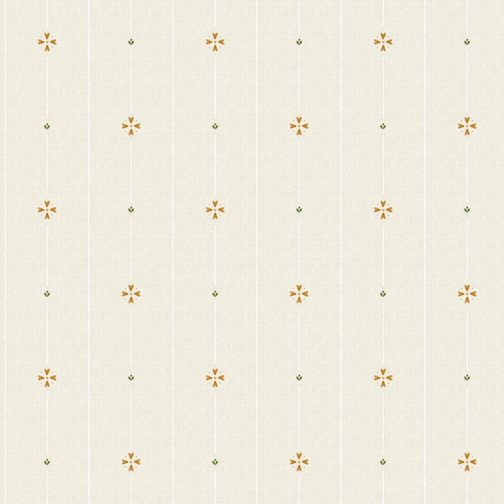 Blouse wallpaper by Coordonné in Yellow, flat swatch