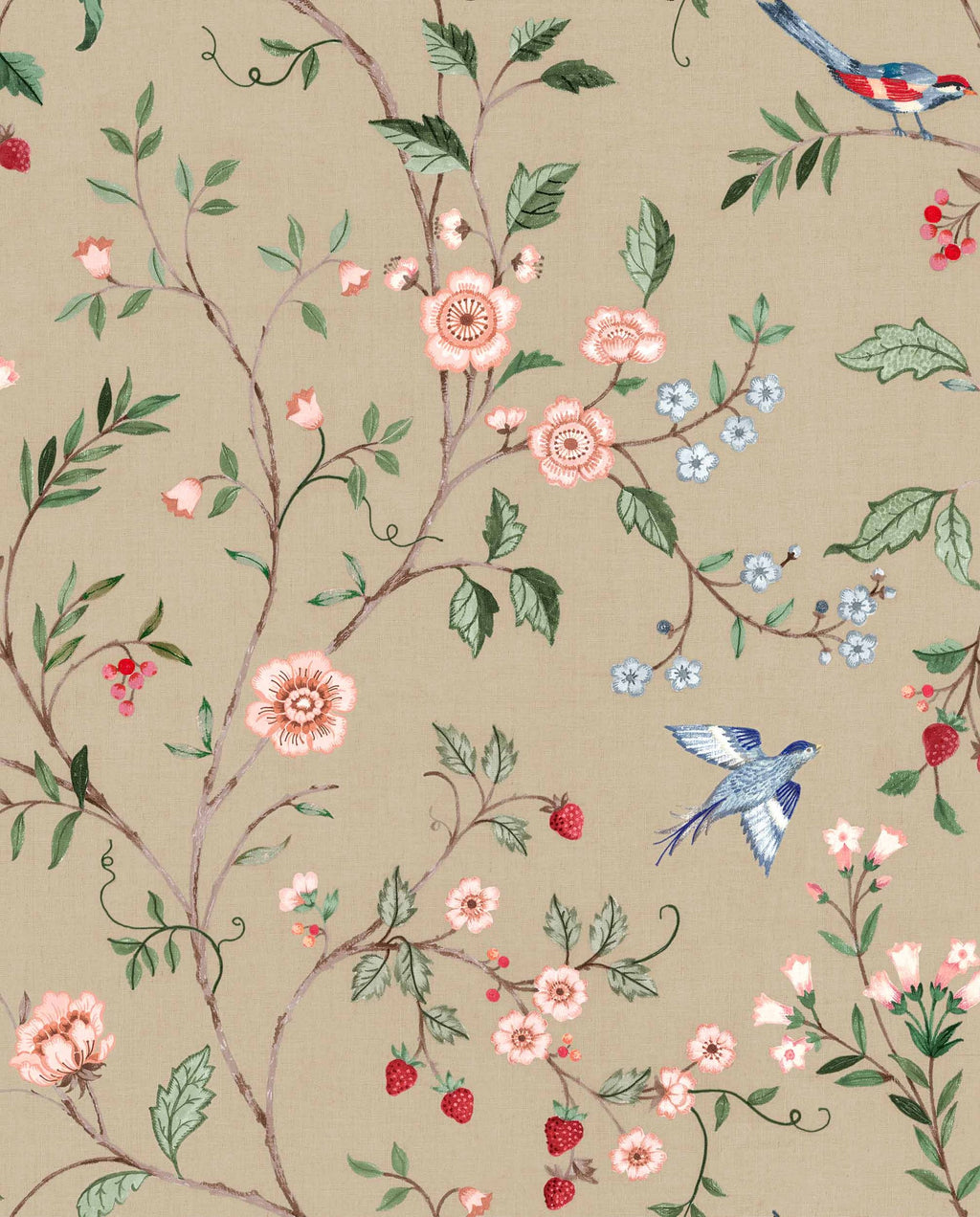 Bucolic wallpaper by Coordonné in Beige, flat swatch