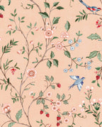 Bucolic wallpaper by Coordonné in Pink, flat swatch