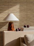 Cañizo wallpaper by Coordonné in Cream, styled room