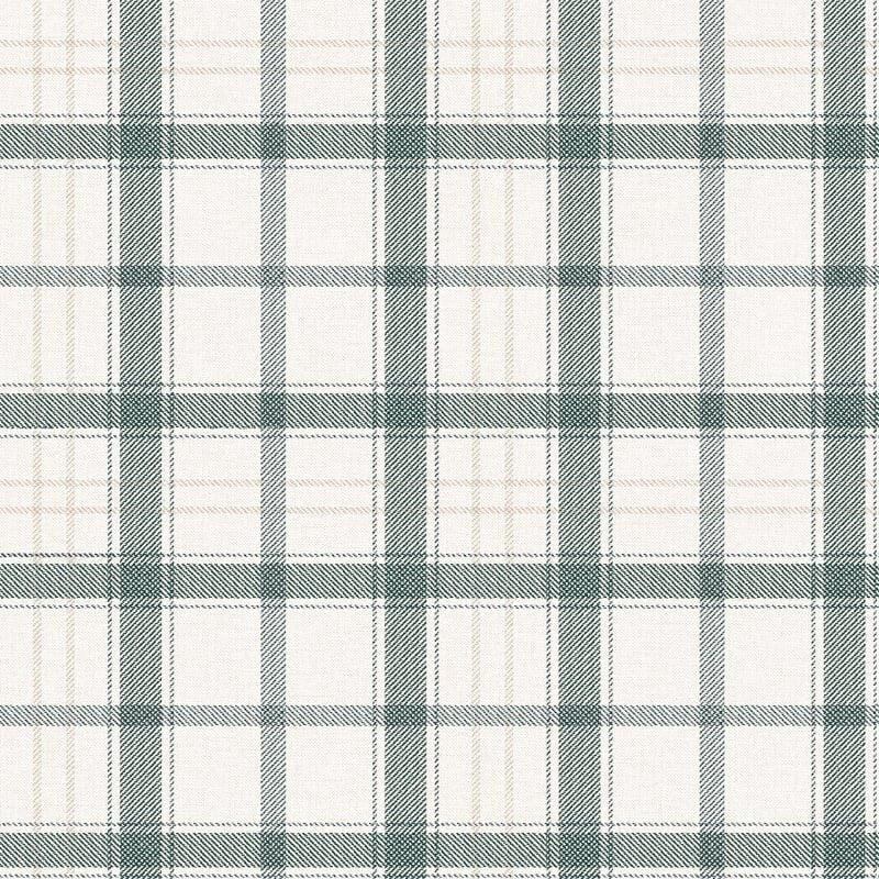 Check 11.5 wallpaper by Coordonné in Green – Vine, flat swatch
