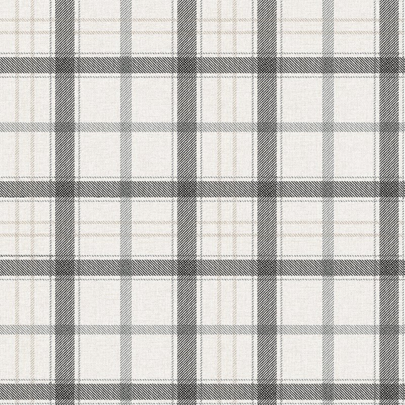 Check 11.5 wallpaper by Coordonné in Black, flat swatch