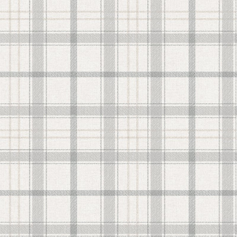Check 11.5 wallpaper by Coordonné in Grey, flat swatch