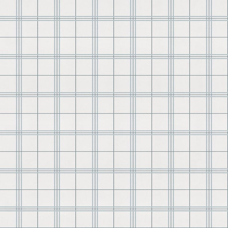Check 7 wallpaper by Coordonné in Blue – Prince, flat swatch