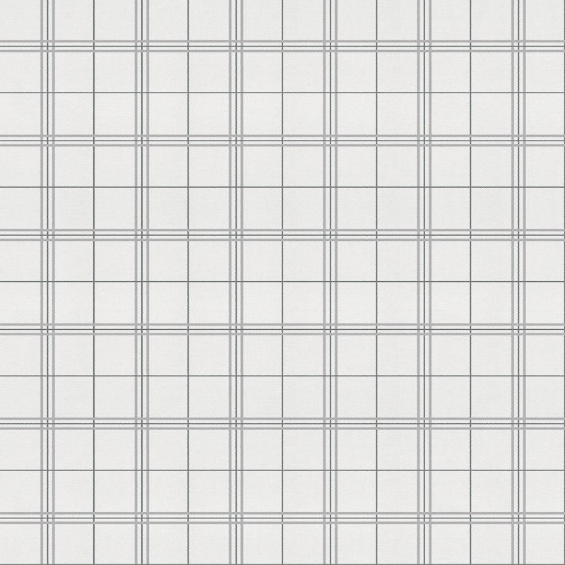 Check 7 wallpaper by Coordonné in Grey, flat swatch