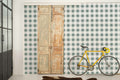Check 8 wallpaper by Coordonné in Green – Vine, styled room