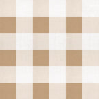 Check 8 wallpaper by Coordonné in Brown, flat swatch