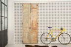 Check 8 wallpaper by Coordonné in Beige, styled room