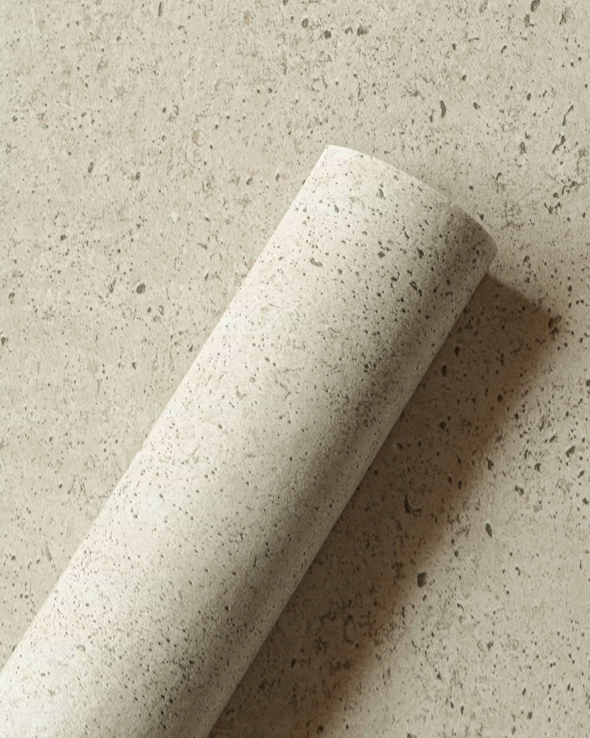 Ciment wallpaper by Coordonné in Cream, roll close-up