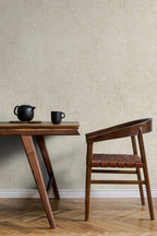 Ciment wallpaper by Coordonné in Cream, styled room
