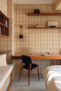 Clan's Check wallpaper by Coordonné in Cream, styled room