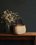 Cuero wallpaper by Coordonné in Blue, styled room