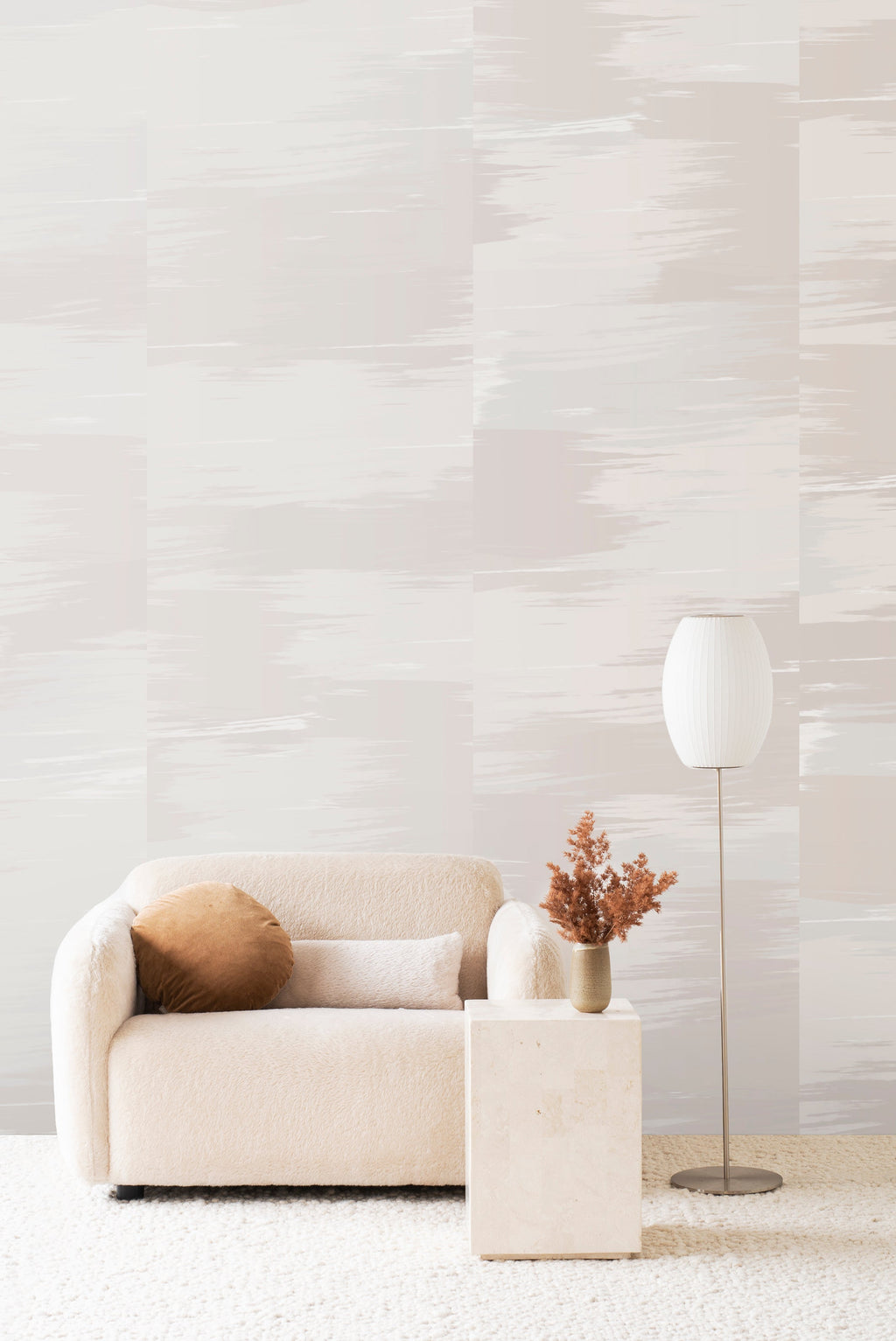 Mirage wallpaper by Emma Hayes – abstract, metallic design