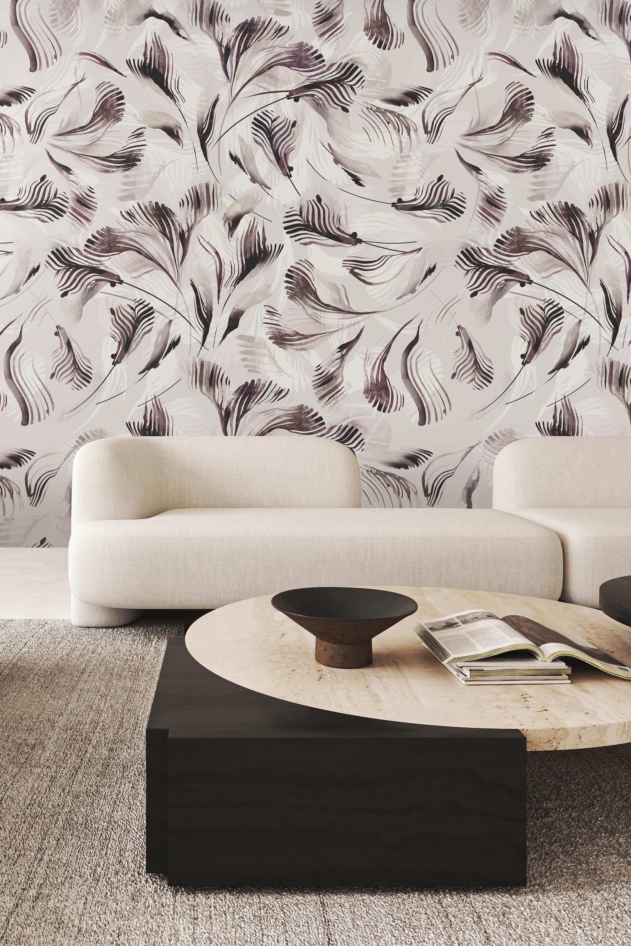 Palm wallpaper by Emma Hayes – botanical, floral design