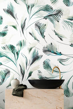 Palm wallpaper by Emma Hayes – botanical, floral design