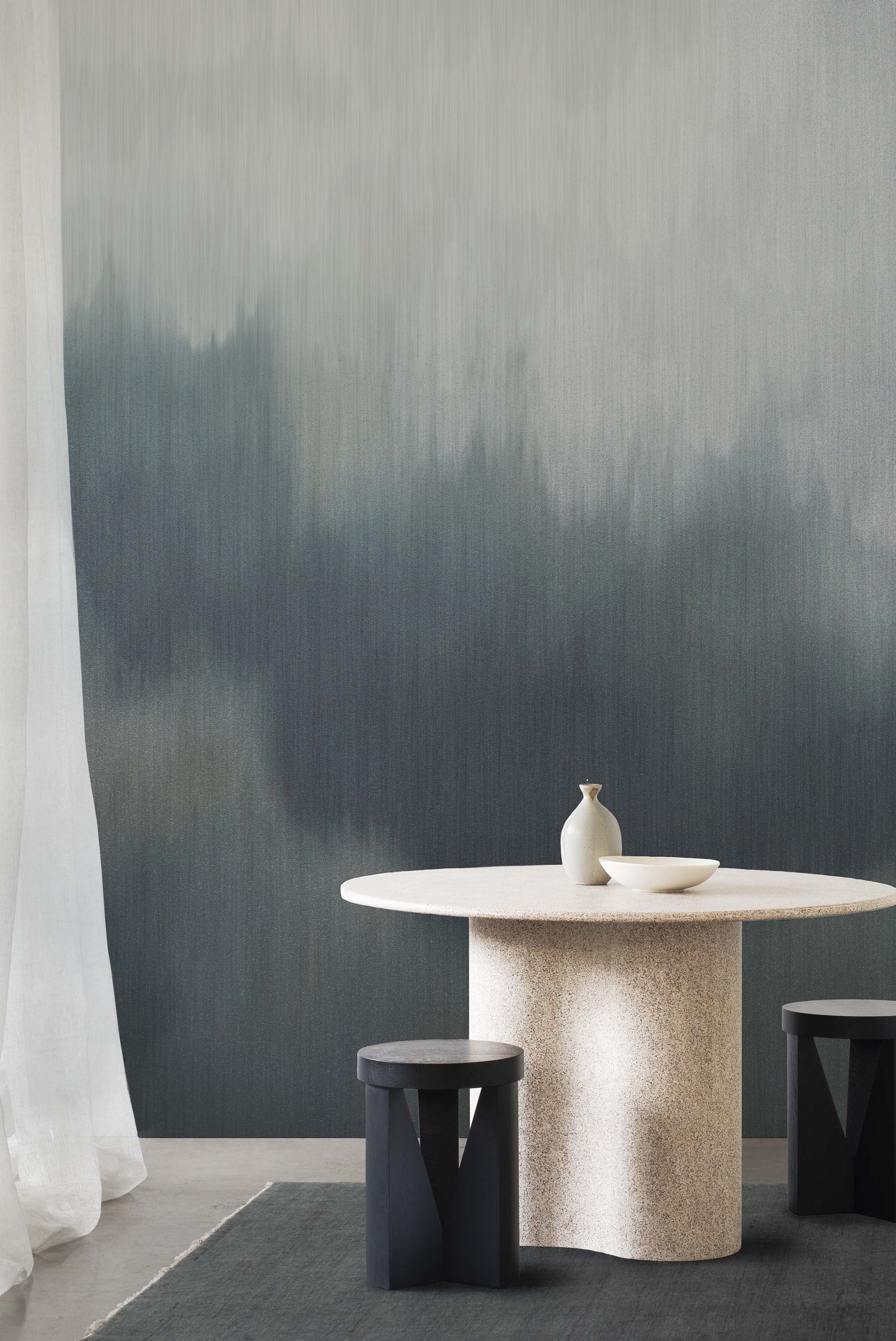 Solar wallpaper by Emma Hayes – abstract, metallic design