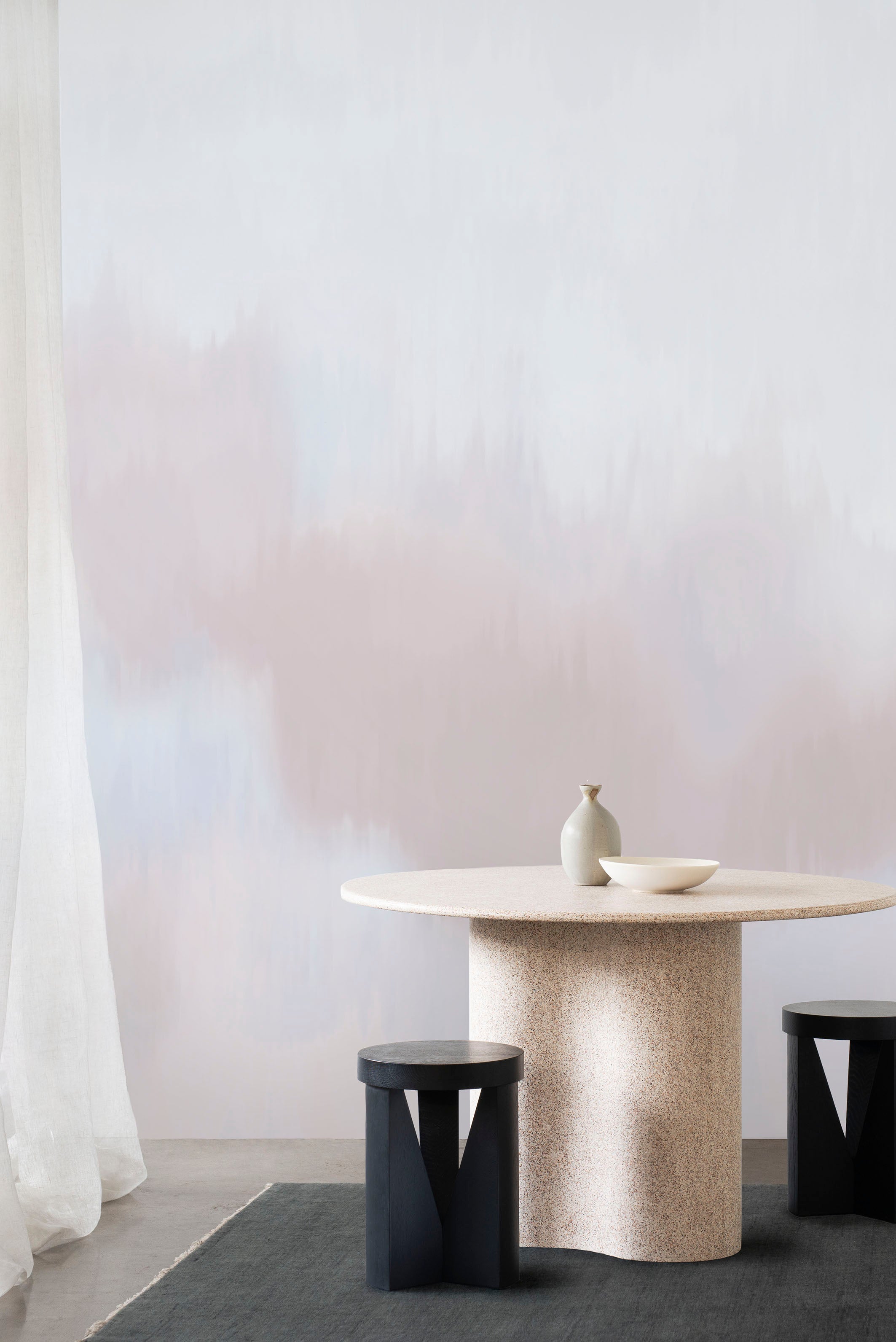 Solar wallpaper by Emma Hayes – abstract, metallic design