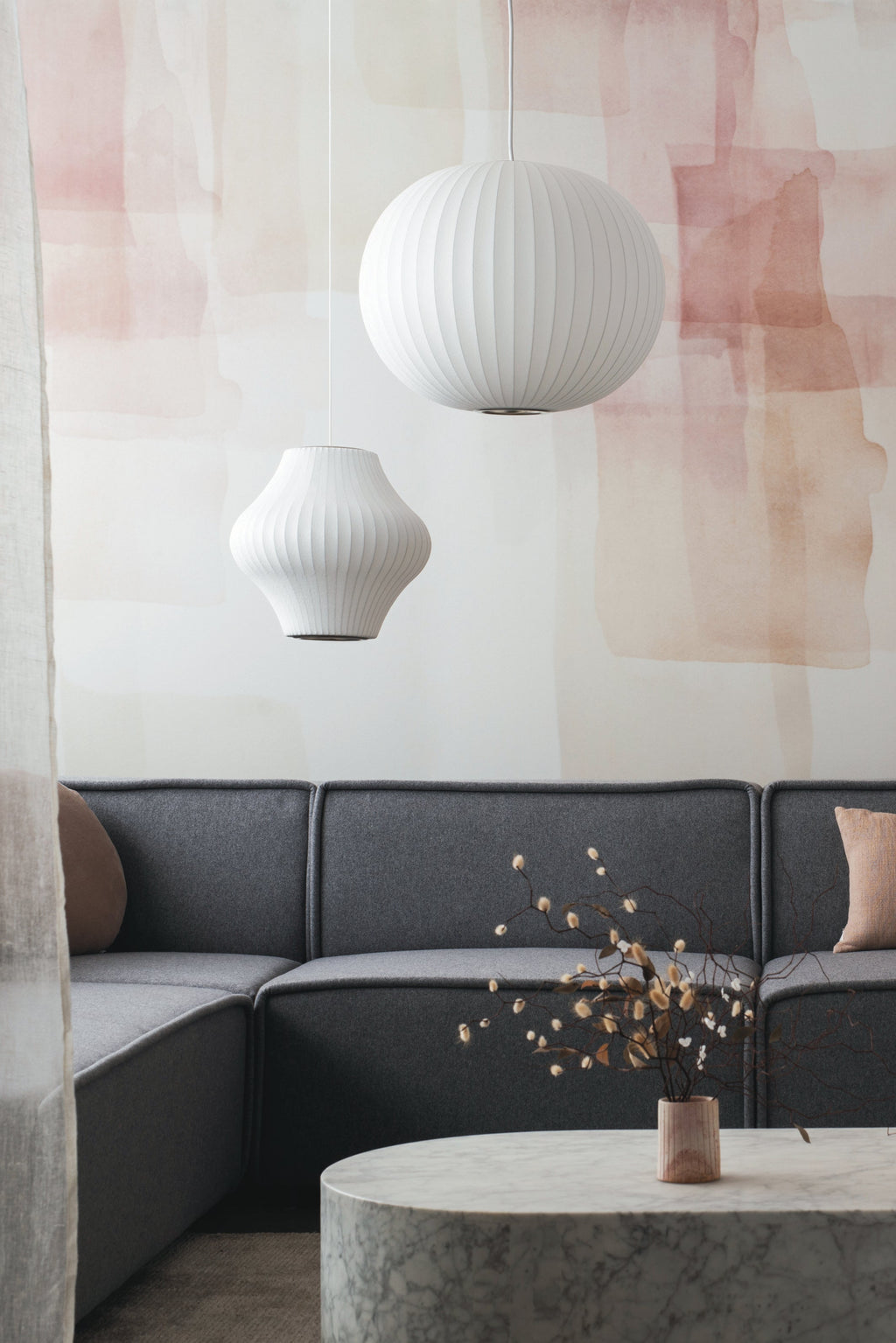 Veil wallpaper by Emma Hayes – geometric design