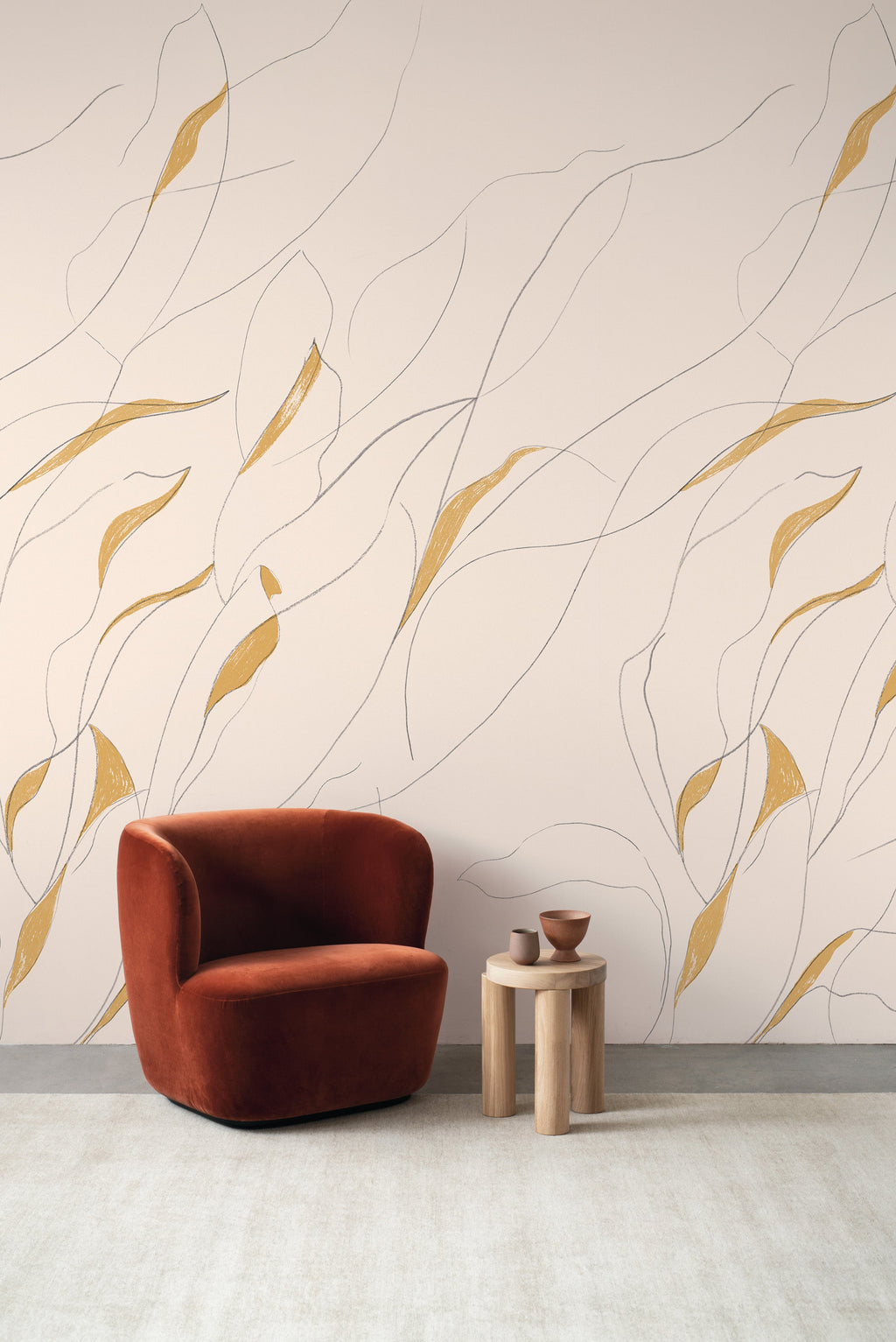 Vine wallpaper by Emma Hayes – botanical design