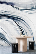 Wave wallpaper by Emma Hayes – coastal, metallic design