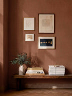 Espiguilla wallpaper by Coordonné in Copper, styled room