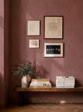 Espiguilla wallpaper by Coordonné in Red, styled room