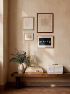 Espiguilla wallpaper by Coordonné in Cream, styled room