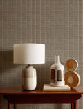 Estera wallpaper by Coordonné in Grey, styled room