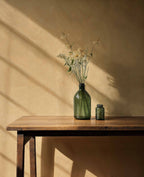 Estuco wallpaper by Coordonné in Yellow, styled room