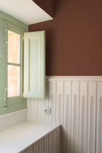 Fermín wallpaper by Coordonné in Brown, styled room