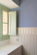 Fermín wallpaper by Coordonné in Blue – Indigo, styled room