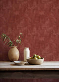 Fibras wallpaper by Coordonné in Red, styled room