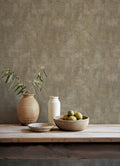 Fibras wallpaper by Coordonné in Grey, styled room