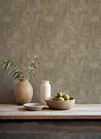 Fibras wallpaper by Coordonné in Grey, styled room