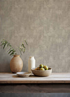 Fibras wallpaper by Coordonné in Light Grey, styled room