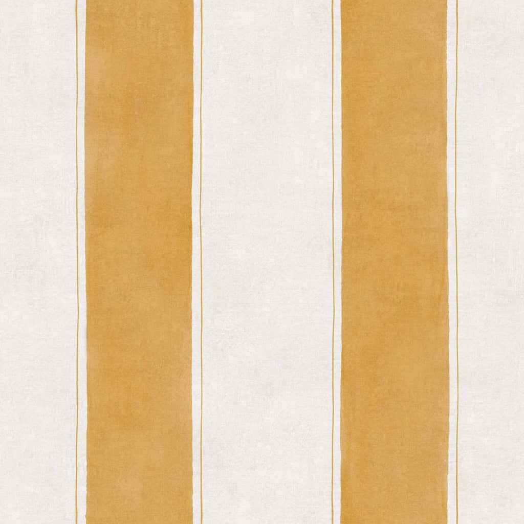 Florentine Stripe wallpaper by Coordonné in Yellow, flat swatch