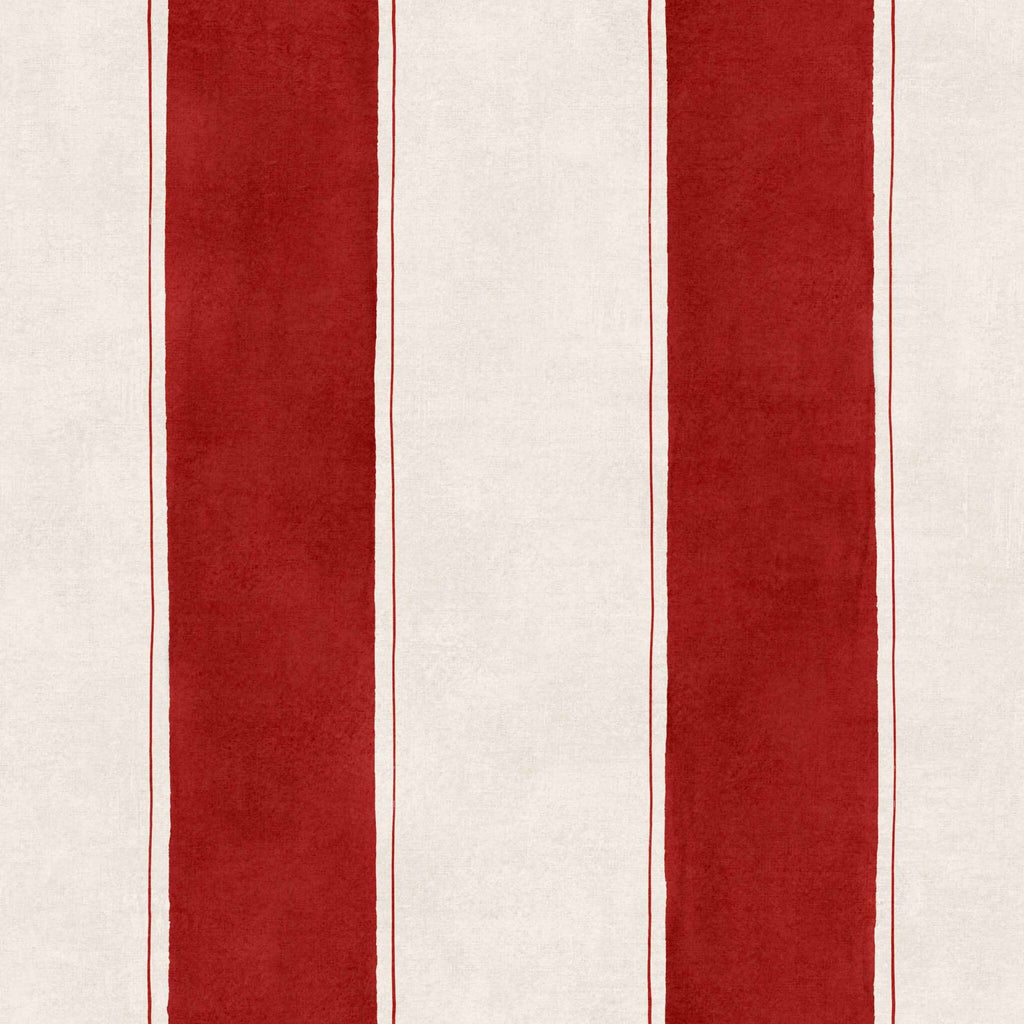 Florentine Stripe wallpaper by Coordonné in Red, flat swatch