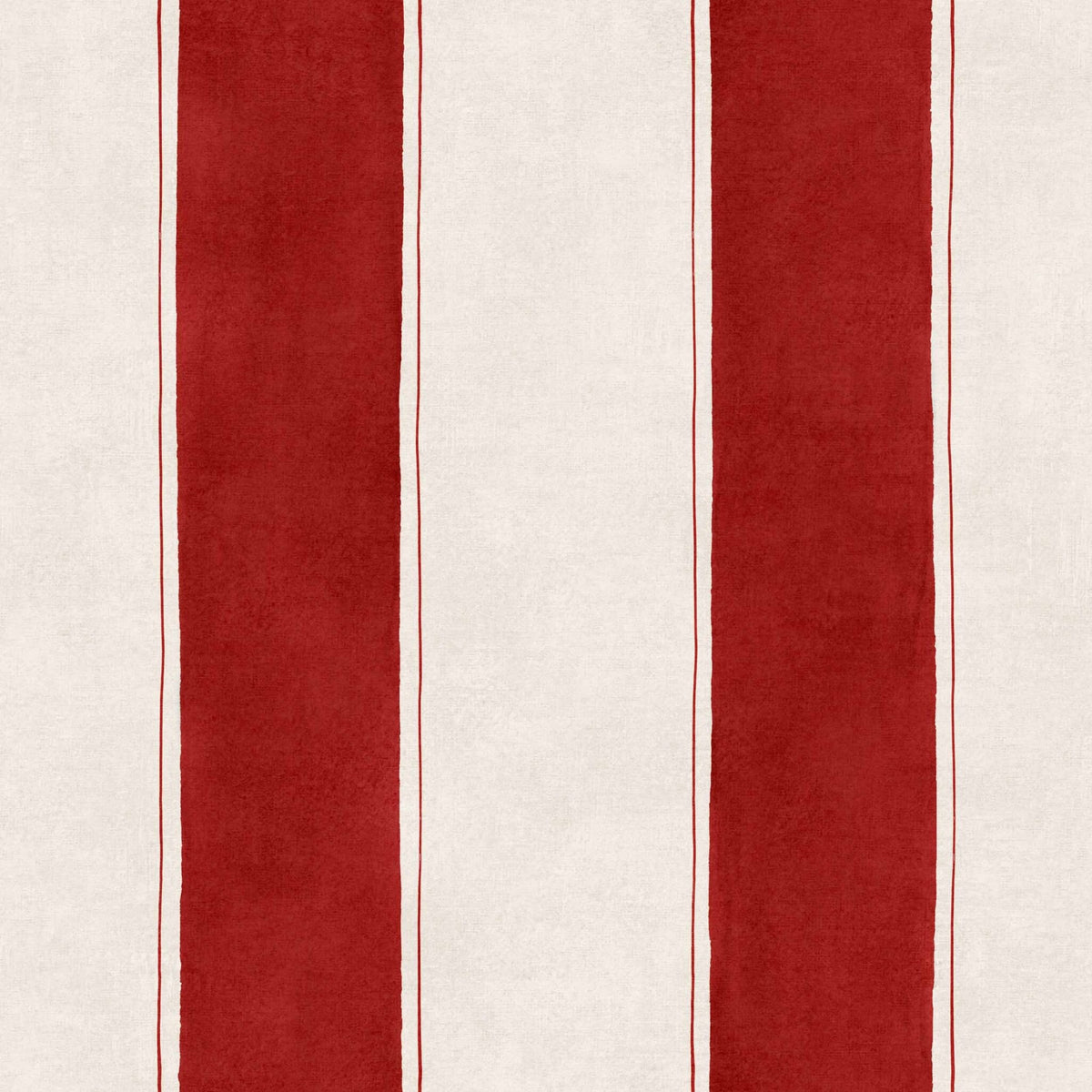 Florentine Stripe wallpaper by Coordonné in Red, flat swatch