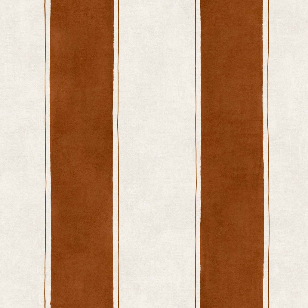 Florentine Stripe wallpaper by Coordonné in Brown, flat swatch