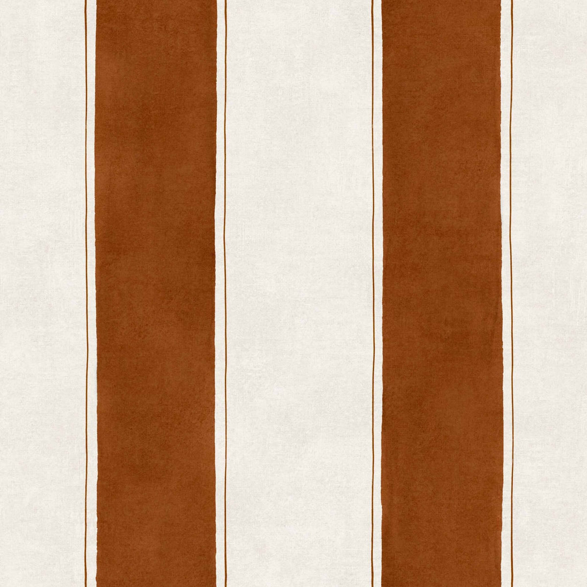 Florentine Stripe wallpaper by Coordonné in Brown, flat swatch