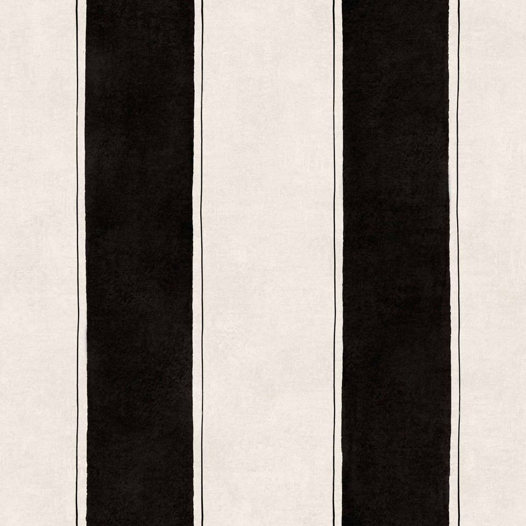 Florentine Stripe wallpaper by Coordonné in Black, flat swatch