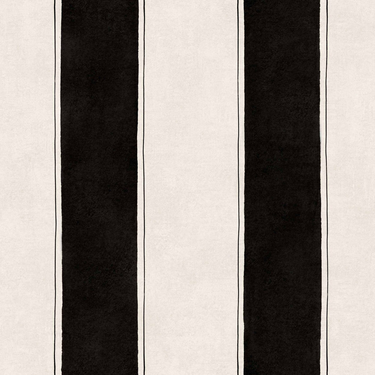 Florentine Stripe wallpaper by Coordonné in Black, flat swatch