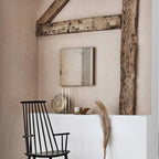 Inez wallpaper by Romo in Pink, styled room shot